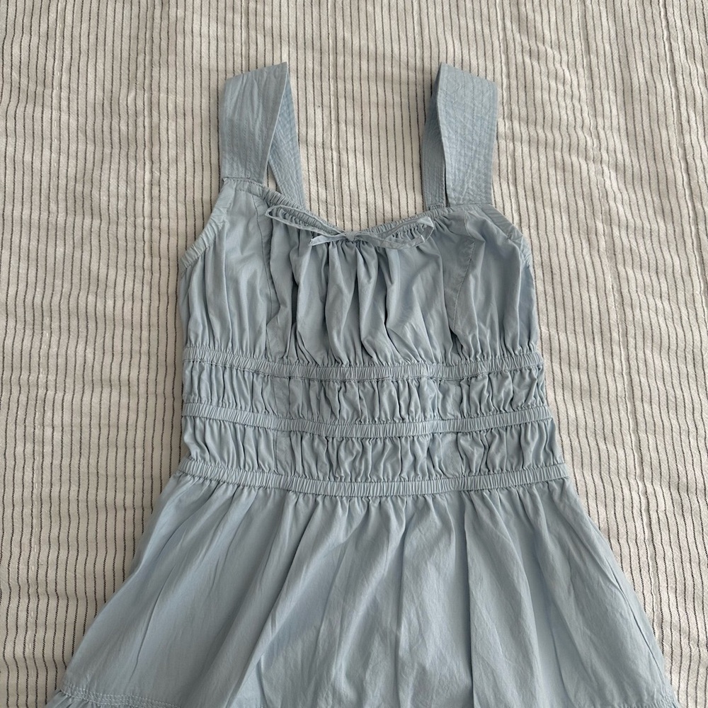 Aritzia Sunday Best Light Blue Midi Dress